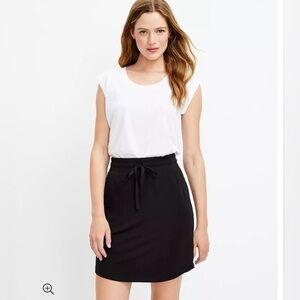 Lou & Grey Signaturesoft Drawstring Pocket Skirt XS  Petite NWOT